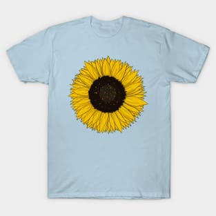 Sunflower Illustration T-Shirt